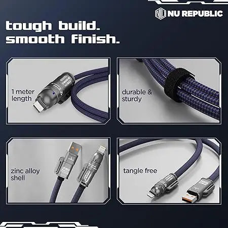 240W 4-in-1 Super Fast Charging Cable – Multi-Device
