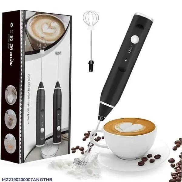 USB Rechargeable 2 in 1 coffee beater black